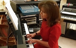 Composer Debbie Wiseman performs her piece, Together, at her home studio. Picture: Classic FM