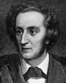 Felix Mendelssohn portrait, 1908 engraving