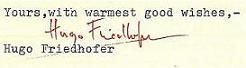 Hugo Friedhofer signature (close-up)