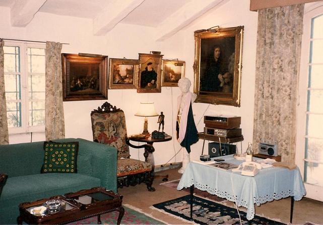 Miklos Rozsa's living room