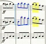 Editing an orchestral score using Sibelius