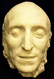 Felix Mendelssohn's death mask. There are no known photographic images of the composer