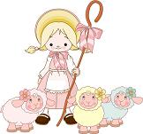 Little Bo Peep with her Sheep