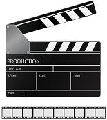 Clapperboard and Film