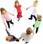 Children dancing in a ring