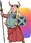 Opera Singer in Valkyrie costume