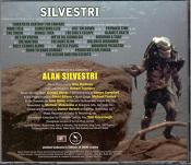 Alan Silvestri - Predator, Varese Sarabande soundtrack CD back cover