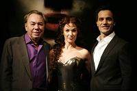 Andrew Lloyd Webber and the leads from Love Never Dies