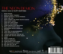 Cliff Martinez: The Neon Demon - album back cover