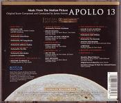 James Horner - Apollo 13 special edition gold CD back cover