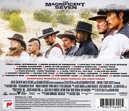 James Horner and Simon Franglen: The Magnificent Seven - film score soundtrack CD back cover