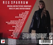 James Newton Howard: Red Sparrow - film score album back cover