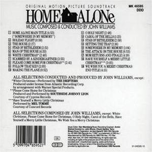 John Williams - Home Alone soundtrack CD reverse