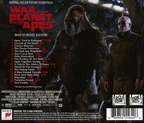 Michael Giacchino: War for the Planet of the Apes - original soundtrack CD back cover