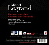 Michel Legrand: Piano and Cello Concertos - album back cover