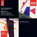 Shostakovich 4 plus 5 and Britten Peter Grimes CD cover